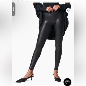 Spanx leather-like leggings